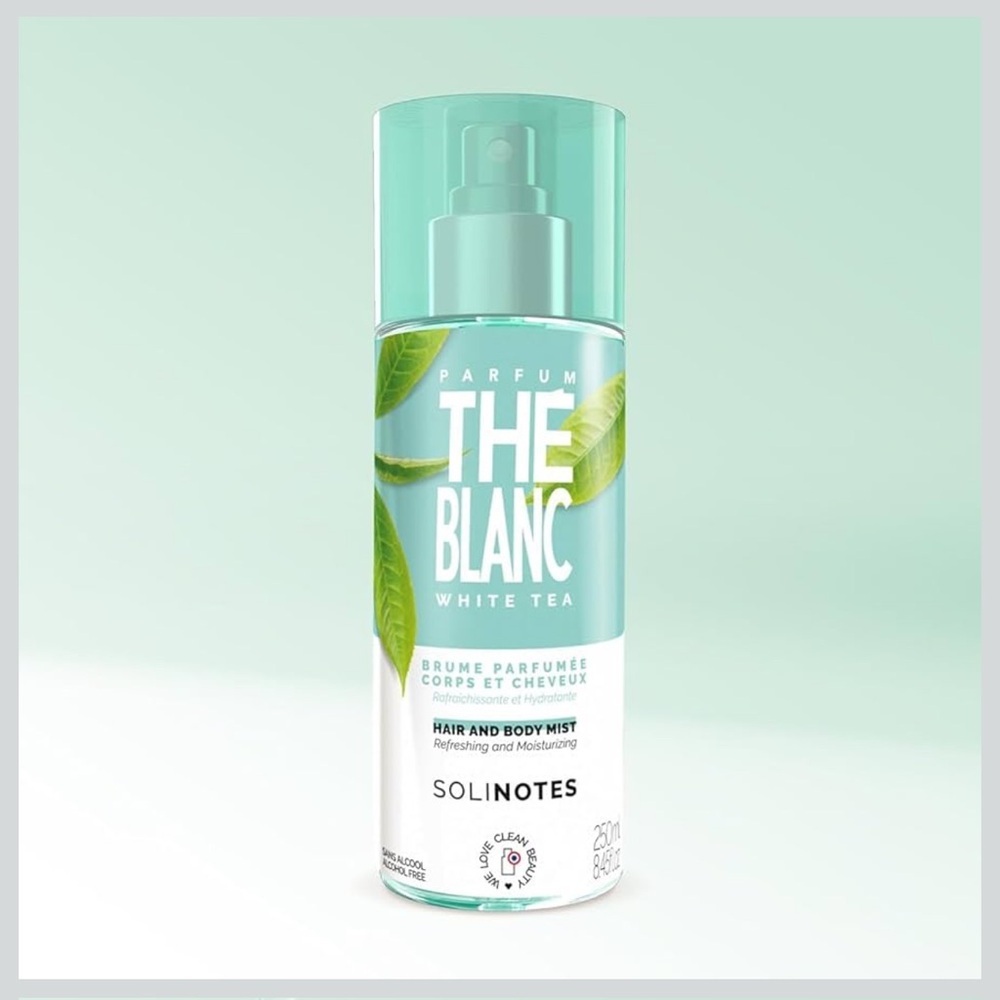 Solinotes White Tea Hair & Body Mist | Alcohol-Free, Cruelty-Free (8.45 fl oz)